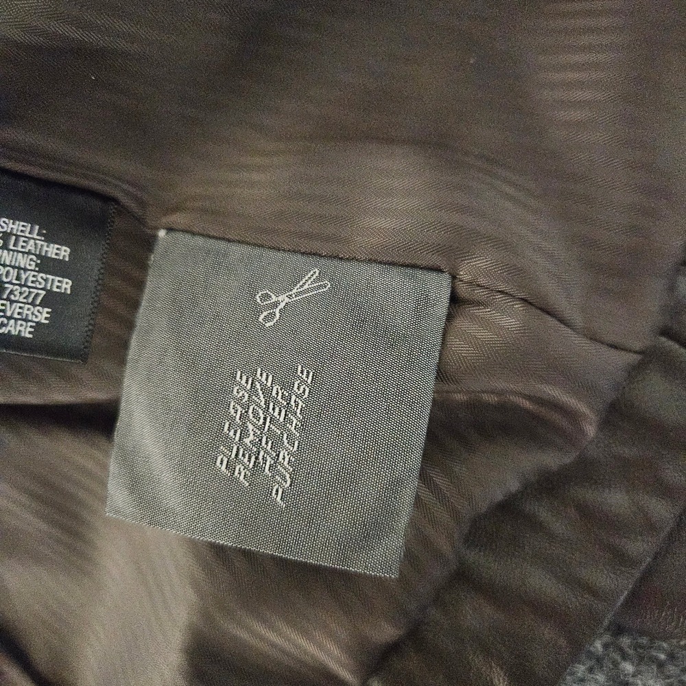 Sonoma Life Style Brown Lambskin Leather Blazer Jacket Womens Large 4 Button L - Picture 9 of 10